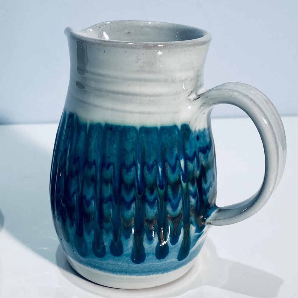 Dennis Lucas Hastings Studio Pottery Creamer Sugar Set MCM 1960 1970 Vintage - Picture 10 of 12